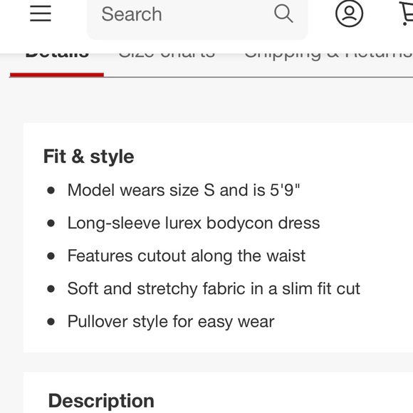 NWT Long Sleeve Cut Out Lurex Bodycon Dress - Wild Fable Green - Picture 2 of 8